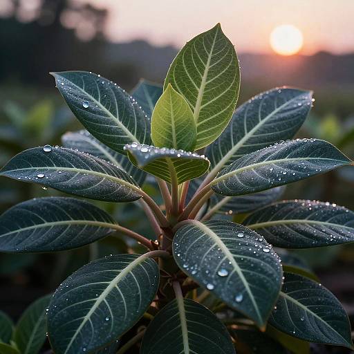 Bioluminescent Opium Plant Close-Up