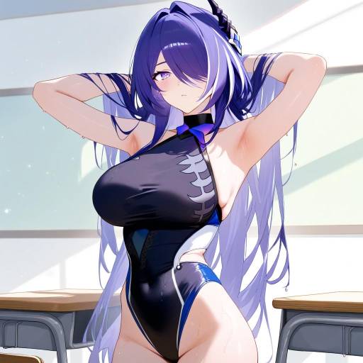 Mysterious Cowgirl in Classroom Setting