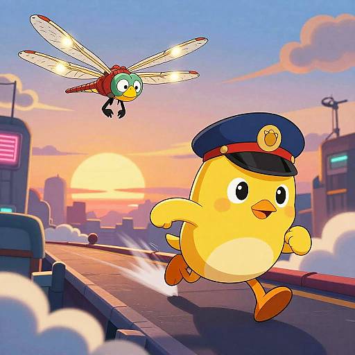 Canary Air Officer Chases Dragonfly Courier