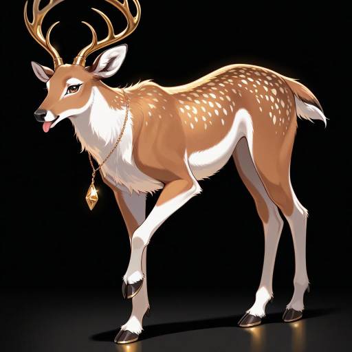 Majestic Deer with Elegant Jewelry Display Majestic Deer with Elegant Jewelry Display
