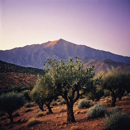 Atlas Mountains Olive Trees at Dusk Atlas Mountains Olive Trees at Dusk
