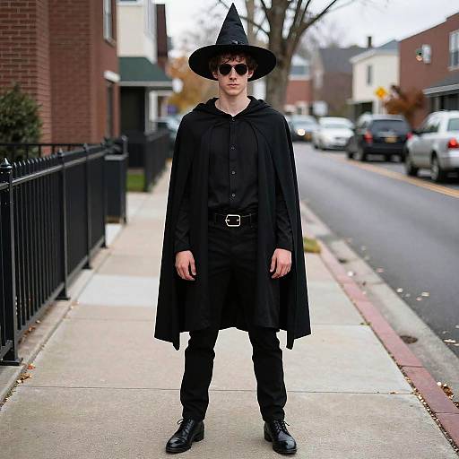 Halloween George in Black Outfit