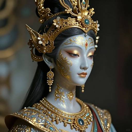 Ornate Mythical Genie Figure