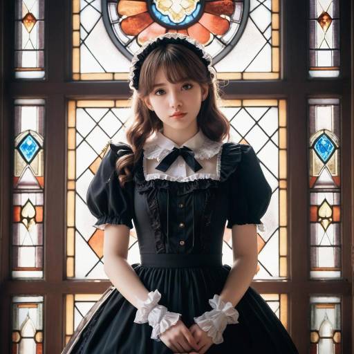 Elegant Gothic Lolita in Sunlight