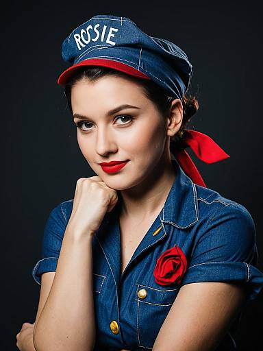 Professional Rosie Riveter Cosplay Studio Headshot