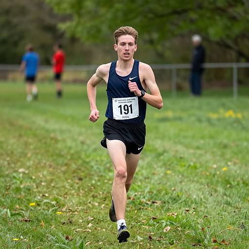 Athlete Racing in Boundary Bay Meet
