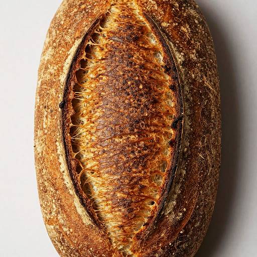 Close-Up of Rustic Bread Crust