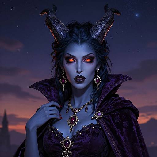Portrait of a Seductive Nyxsuccubus