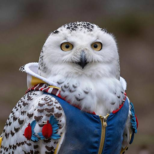 Snowy Owl in Snow White Costume