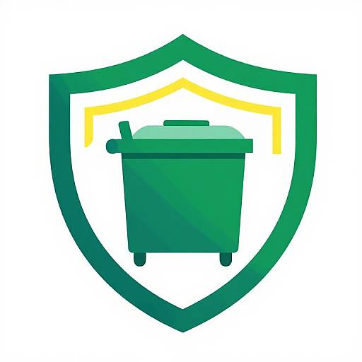 Modern DumpsterShield Logo Design