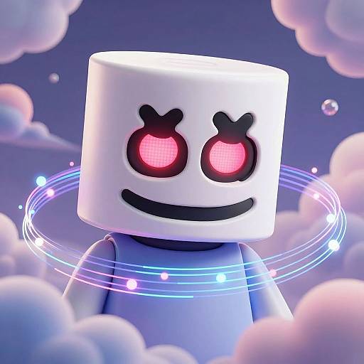 Marshmello Helmet Concept Art
