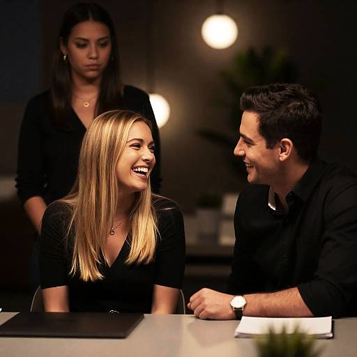 Warm Evening Gathering in Soft Light