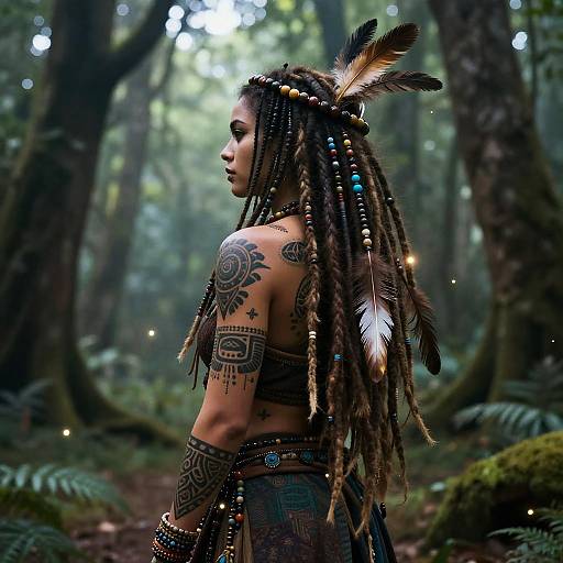 Mystical Dread Head in Tribal Forest