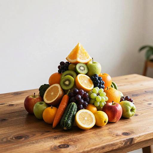 Elegant Pyramid-Shaped Rustic Food Display