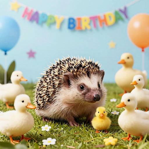 Hedgehog's Joyful Birthday Party