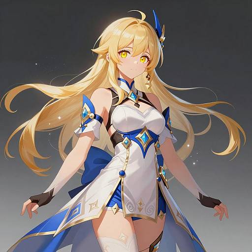 Dynamic Aiz Wallenstein Anime Illustration