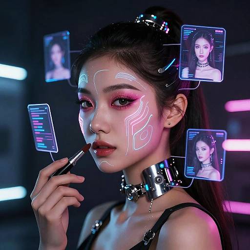 Cyberpunk Futuristic Makeup Generator