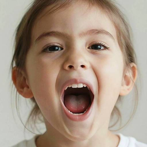 Photorealistic Child with Black Eyes