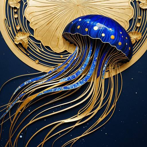 Kinetic Art Nouveau Jellyfish Design