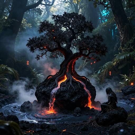 Ember-Tree in Volcanic Grove