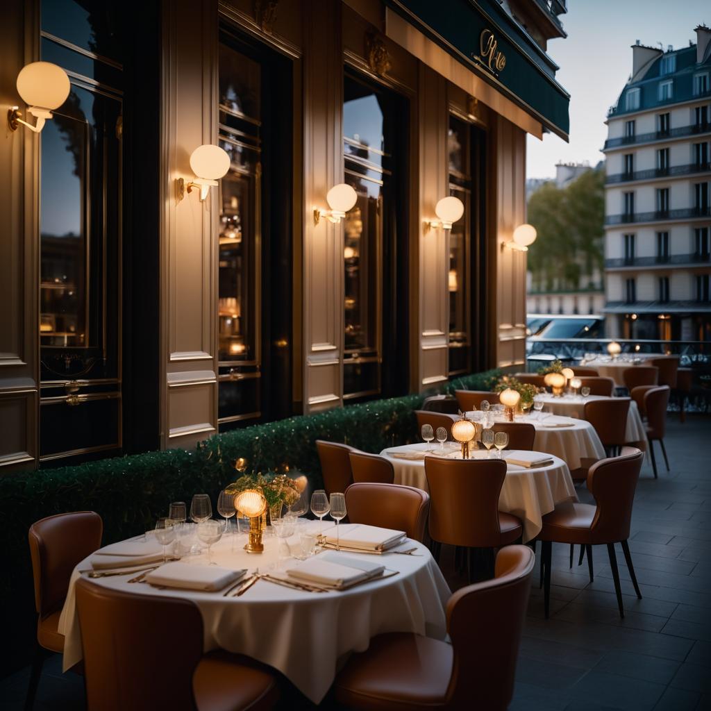 Cinematic Elegance: Parisian Restaurant Glow