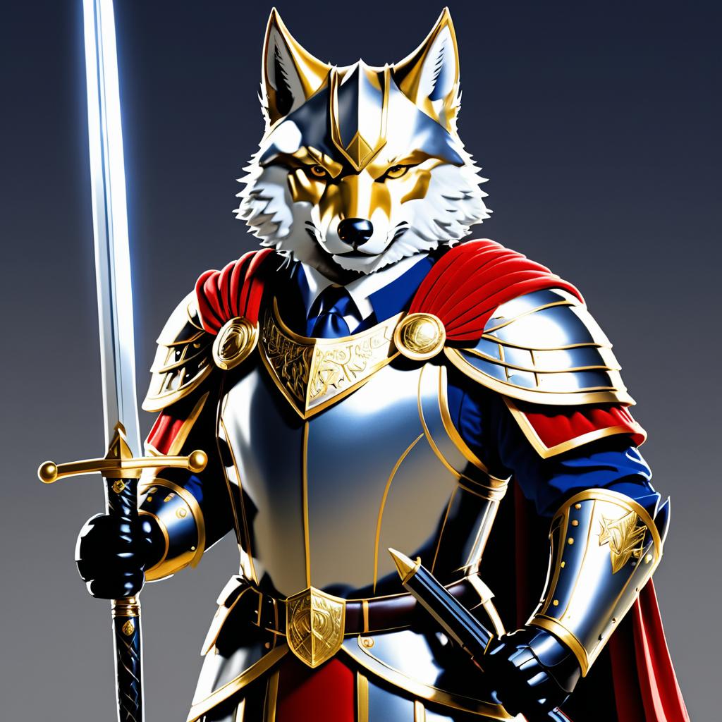 Heroic Wolf President in Shining Armor