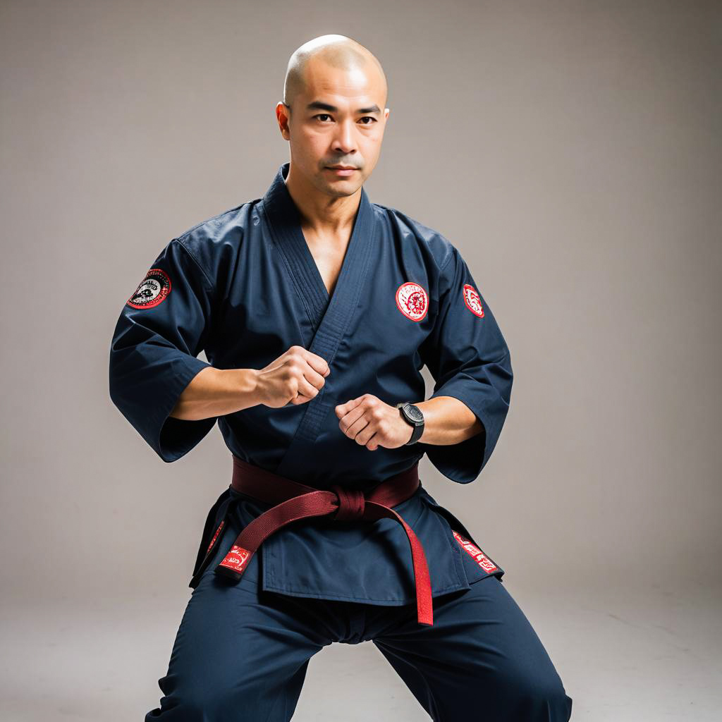 Disciplined Sensei in Dynamic Studio Shoot