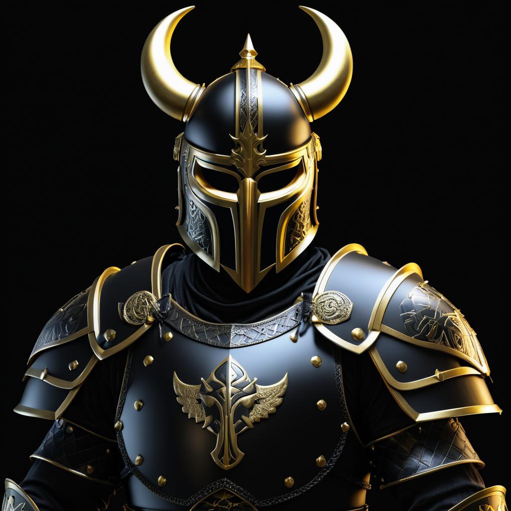 Gilded Viking: Dark Armor Aesthetic