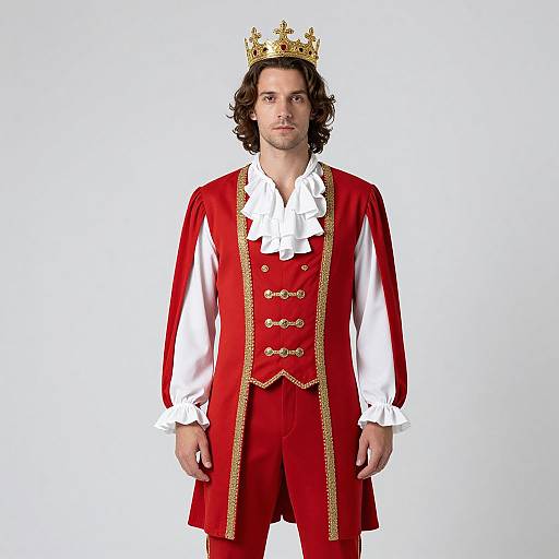 Adult Mozart Costume with Crown