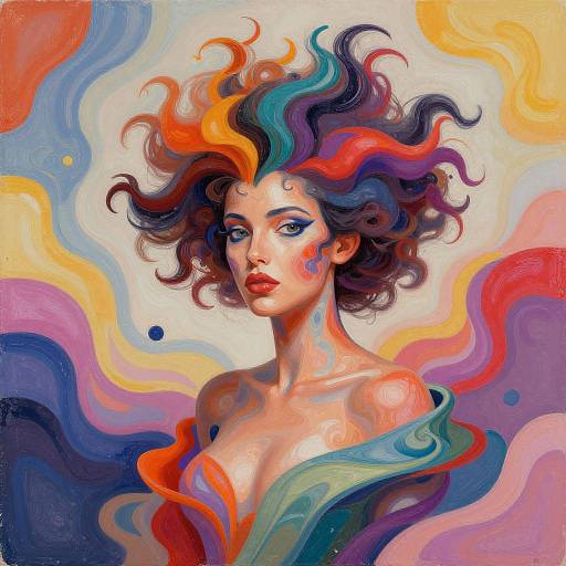 Surreal Abstract Hairy Beauty Art