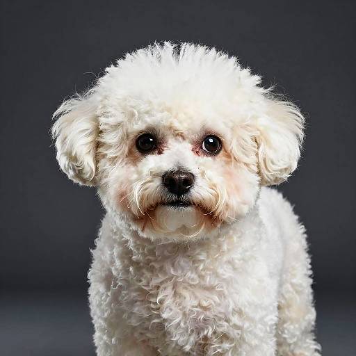 Angry Bichon Frise Portrait