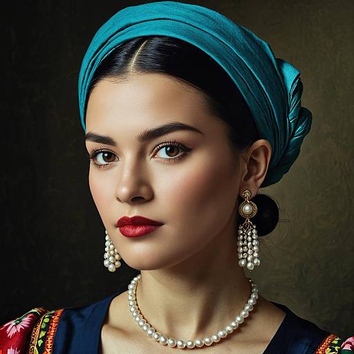 Girl with a Pearl, Frida Style