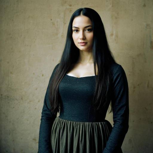 Woman in Mona Lisa Costume