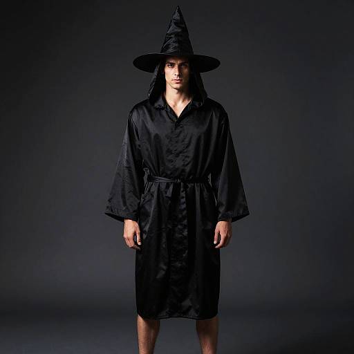 Man in Black Witch Dressing Gown