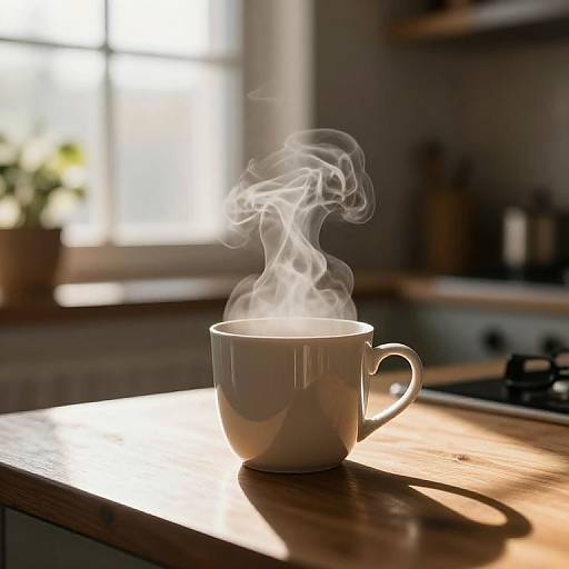 Cybercrime Theme Morning Coffee Scene