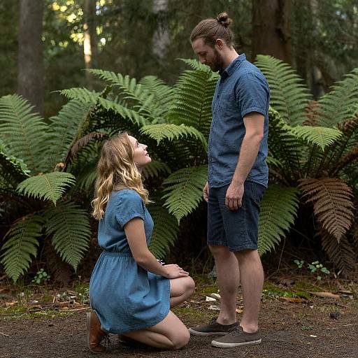 A Serene Forest Encounter in Nature