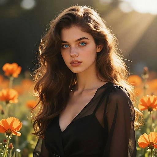 Realistic Digital Portrait of Elegant Woman