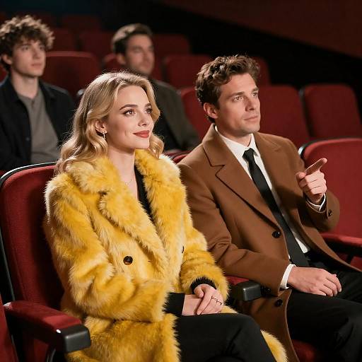 Evening at the Movie Theater Scene