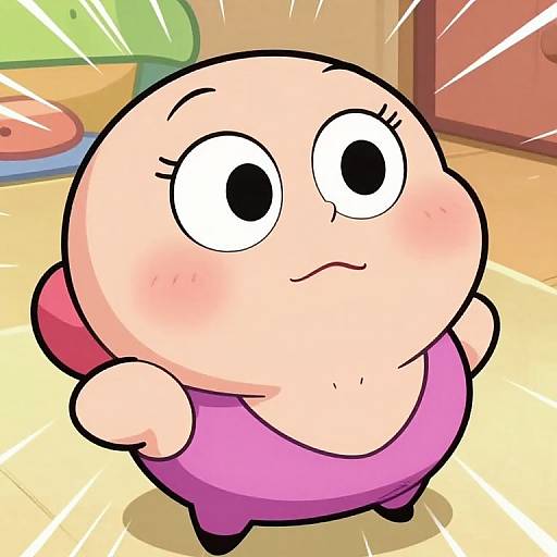 Stylized Cartoon Cleavage Art