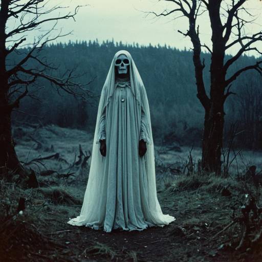 Ethereal Malevolent Spirit in Haunted Forest
