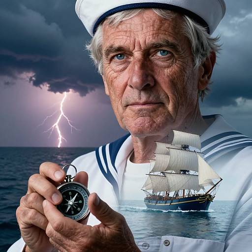 Seasoned Sailor Amidst Stormy Seas