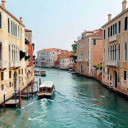 Serene Gravity-Defying Urban Canal