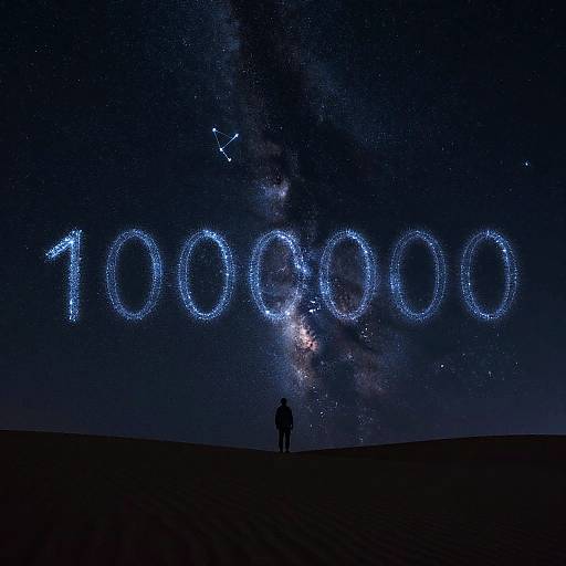 Glowing Constellation Desert Night