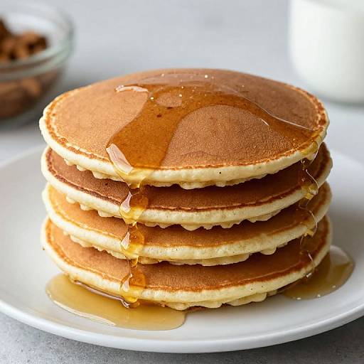 Stack of Pancakes with Syrup