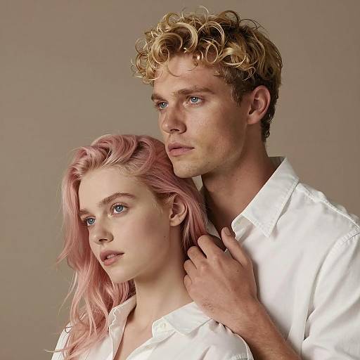 Intimate Portrait of Young Couple