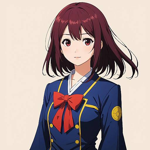 Minimalist Anime Portrait of Chtholly