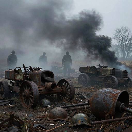 Haunting WW1 War-Torn Landscape