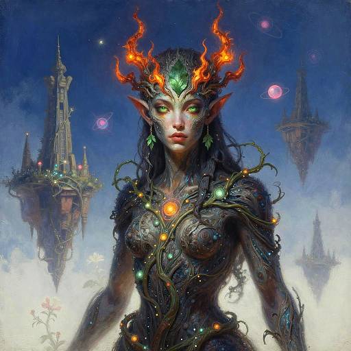 Mystical Druid in Floating Ruins