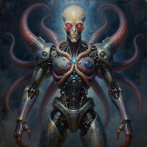 Cybernetic Lovecraftian Entity Artwork