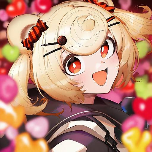 Illustration of Gummy (arknights), arknights in the style of Hokuto (scichil)